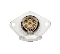 HELLA 8JB 003 834-001 Socket - 24V - 7-pin connector - Plug: Screw Contact | Metal - DIN / ISO: 3731