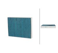 Fits HELLA 8ZC 366 122-691 cabin carbon filter. antibacterial. PORSCHE, VW