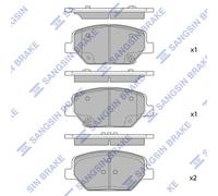 Fits HI-Q SP4284HQ Brake Pad Set, disc brake SP4284HQ Brake pads set ⭐UK Stock⭐