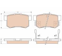 FITS HONDA ACCORD MK IV 2.0 16V BRAKE PAD SET, DISC BRAKE GDB3175 TRW