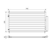 FITS HONDA CIVIC IX SALOON 1.8 CONDENSER, AIR CONDITIONING 822606 VALEO