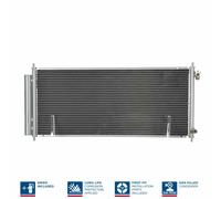 FITS HONDA JAZZ II 1.2 I-DSI CONDENSER, AIR CONDITIONING 940051 NISSENS