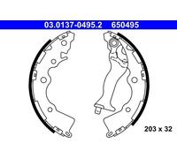 FITS HYUNDAI ACCENT III 1.4 GL BRAKE SHOE SET 03.0137-0495.2 ATE