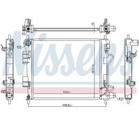 NISSENS 675025 Engine radiator