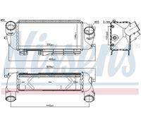 Intercooler 96192 Nissens 282712F450 282712F750
