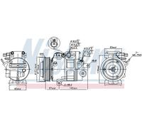 NISSENS 890685 Air conditioning compressor