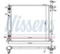 NISSENS 606482 Engine radiator