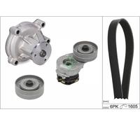 INA 529 0330 31 Water Pump + V-Ribbed Belt Kit