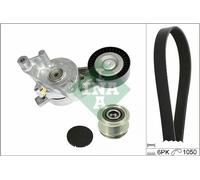 INA V-Ribbed Belt Set 529 0468 20 - with Freewheel Belt Pulley - for VW/Audi/Skoda