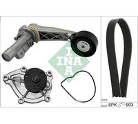 INA 529 0504 30 Water Pump + V-Ribbed Belt Kit