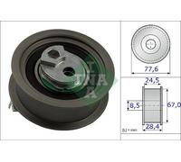 Fits INA 531 0851 10 TENSIONER PULLEY, TIMING BELT DE Stock