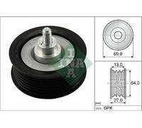 Fits INA 532 0477 10 DEFLECTION/GUIDE PULLEY, V-RIBBED BELT DE Stock