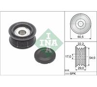 ✅Fits INA 532 0854 10 Deflection/Guide Pulley, V-ribbed belt 532 085 ⭐UK Seller⭐
