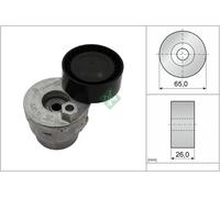 Aux Belt Tensioner fits DACIA DUSTER 1.6 1.5D 2010 on Drive V-Ribbed INA Quality