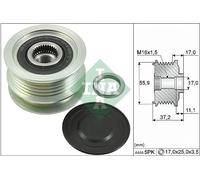 INA Overrunning Alternator Pulley 535011610 - fits Renault Grand Scenic Mk2 1.6 04-09