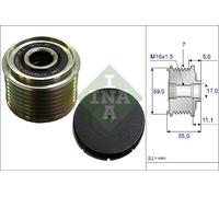 Fits INA 535 0159 10 Alternator Freewheel Clutch 535 0159 10 Alternator pulley