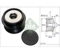 INA 535 0208 10 Alternator clutch pulley