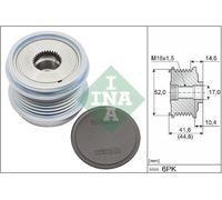 INA 535 0343 10 Alternator Freewheel Clutch