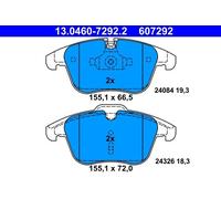 Brake pads 13.0460-7292.2 ATE for JAGUAR XF I S-TYPE II XJ XK II Coupe