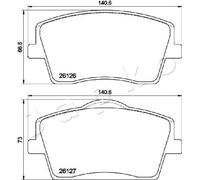 BRAKE PAD SET DISC BRAKE 500353 FOR LYNK & CO VOLVO B2APHEV/JLH-3G15TD 1.5L 01