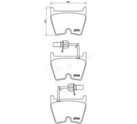 BRAKE PAD SET DISC BRAKE 500922 FOR VW LAMBORGHINI AUDI A6/S6 BKL/BRK/AYT 3.2L