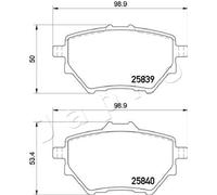 BRAKE PAD SET DISC BRAKE 510614 FOR PEUGEOT 308/SW/II CITROEN C4/PICASSO/GRAND