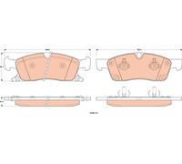 FITS JEEP GRAND CHEROKEE IV 3.0 V6 4X4 BRAKE PAD SET, DISC BRAKE GDB4604 TRW