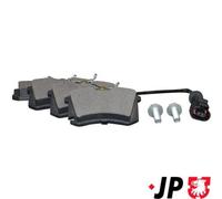 Brake pads Rear Axle 1163705910 JP GROUP for VW SEAT