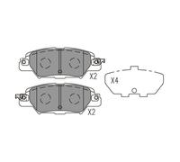 Fits KAVO KBP-4582 COFFEE PARTS BRAKE PAD ⭐UK Stock⭐