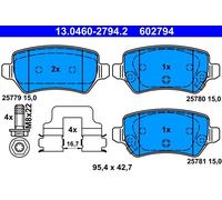 ATE Brake Pad Set 13.0460-2794.2, Disc Brake, Fits KIA CEE'D 1.0 T-GDI