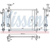 NISSENS 66747 Engine radiator