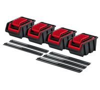 WALL MOUNT STORAGE BOARD ORGANIER BOXES GARAGE TOOL DIY BIN PANEL RACK 7 SETS