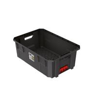 Transport Box Tool Box Module Box X-Block Load Capacity up to 50 kg Plastic Stackable Black 544 x 362 x 200 mm