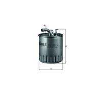 Fuel Filter fits MERCEDES SPRINTER 2.7D 00 to 06 Mahle 6110900852 6110920201 New