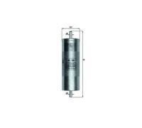 Mahle Original Fuel Filter In-Line KL35 - 55mm Dia 203mm Height - Fits BMW Alpina Bertone