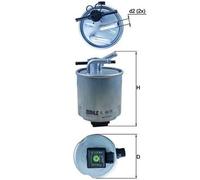 Fits KNECHT KL 440/36 fuel filter NISSAN KL 440/4