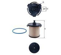 Mahle Original Fuel Filter KX 387D 95mm OD x 135mm H Fits Ford Transit/Tourneo 2.2 TDCi