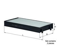 MAHLE ORIGINAL LA 221/S Pollen filter