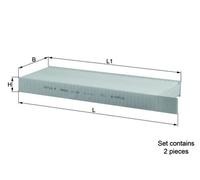 MAHLE LA 428/S Interior Cabin Air Filter - Pollen Filter - Car