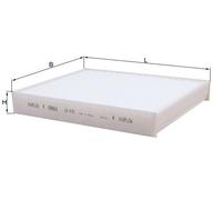 MAHLE LA 472 Interior Cabin Air Filter - Pollen Filter - Car