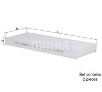 Fits KNECHT LA921/S Filter, interior air DE stock