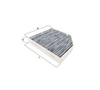 Knecht Filter Cabin Air Filter LAK 1161 - Activated Carbon - for Mercedes-Benz GL-Class