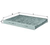 Fits KNECHT LAK 63 cabin filter VW, SEAT