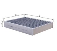 Cabin filter Activated Carbon Filter LAK 812 KNECHT for BMW PORSCHE ALPINA