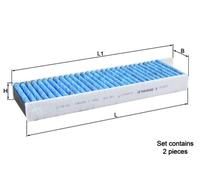 Fits KNECHT LAO 428/S cabin filter PSA set = two pieces ⭐UK Stock⭐