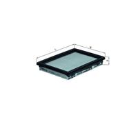MAHLE Air Filter LX 1266 - Engine Filter - Fits Honda Infiniti Nissan - Knecht Filter