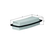 Air filter Filter Insert LX 1950 MAHLE for TOYOTA YARIS/VITZ