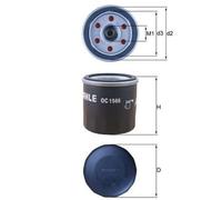 MAHLE Oil Filter Spin On - OC1566