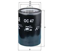 MAHLE ORIGINAL OC 47 OF Oil filter