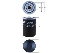 Mahle Original Oil Filter OC 486 - Spin-on, Fits Maserati, Peugeot, Fiat, Citroën